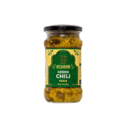 Deep Green Chili Pickle - 283g