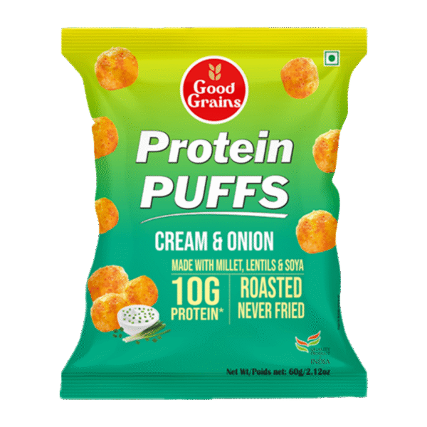 Good Grain Protein Puffs Cream & Onion - 60 g