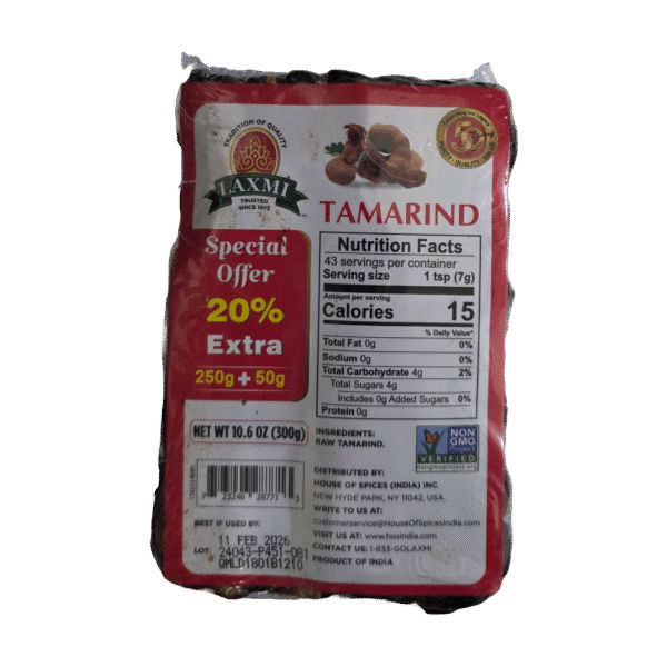 Laxmi Tamrind Slab SeedLess - 250 g