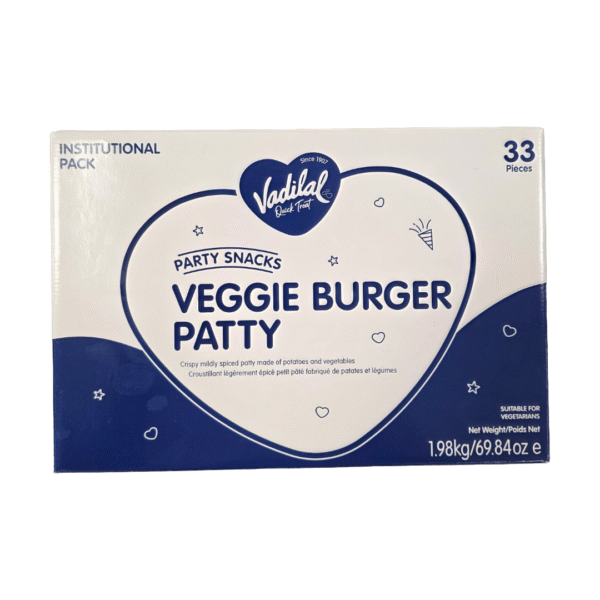 Vadilal Veggie Burger Patty - 33 pcs / 1.98kg