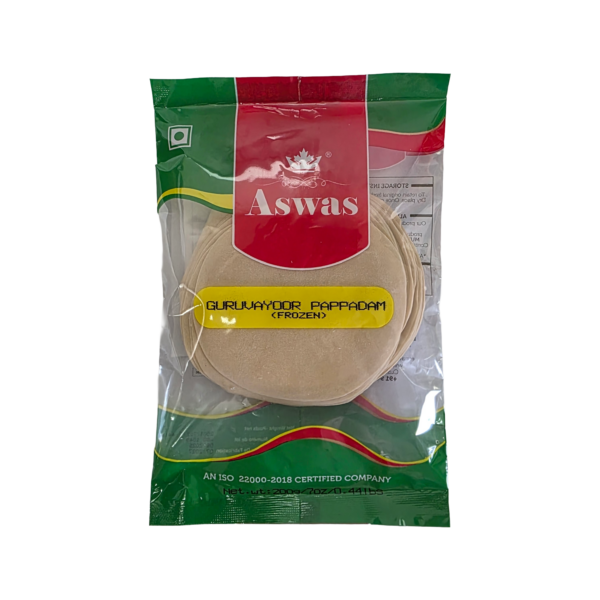 Aswas Frozen Guruvay Pappad - 200gm Aswas Frozen Guruvay Pappad - 200gm
