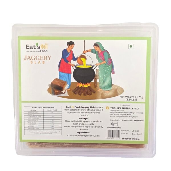 Eat's Desi Food Jaggery Slab - 875 G Eat's Desi Food Jaggery Slab - 875 G