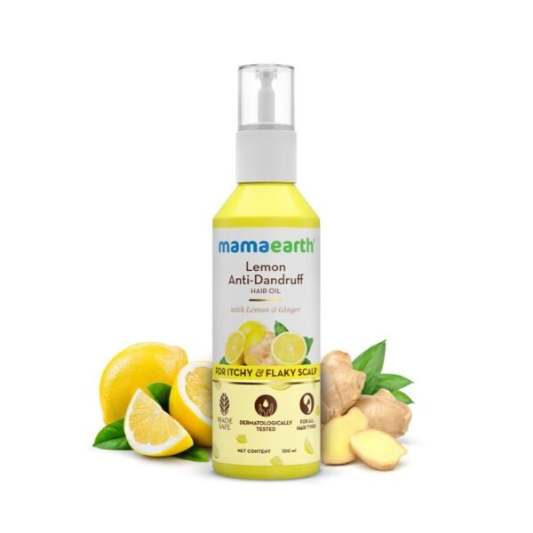 Mama Earth Lemon Anti-Dandruff Hair Oil 100ml Mama Earth Lemon Anti-Dandruff Hair Oil 100ml