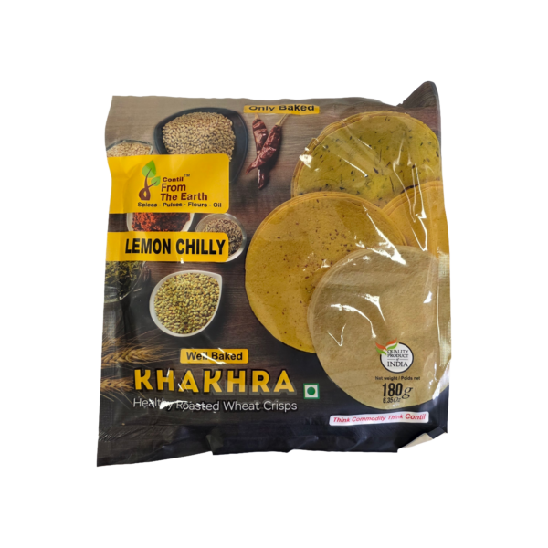 Contil From The Earth Khakhra Lemon Chilli - 180g Contil From The Earth Khakhra Lemon Chilli - 180g