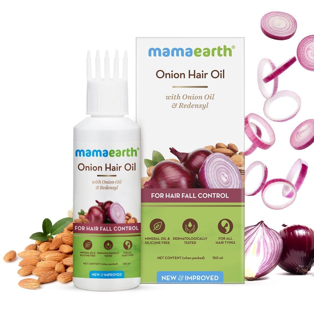 Mama Earth Onion Hair Oil 150ml Mama Earth Onion Hair Oil 150ml