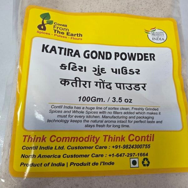 Contil From The Earth Katira Gundar Powder - 100 g Contil From The Earth Katira Gundar Powder - 100 g