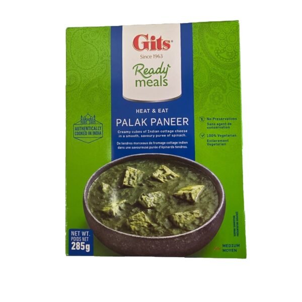 Gits Ready Meals Palak Paneer - 285g Gits Ready Meals Palak Paneer - 285g