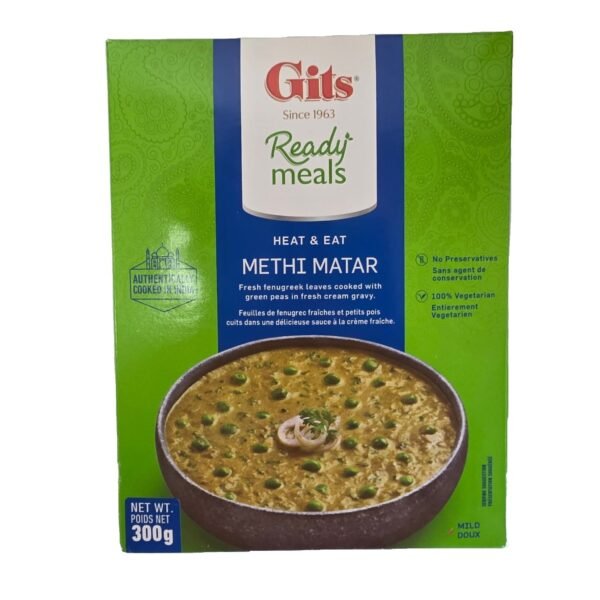 Gits Ready Meals Methi Matar - 300g Gits Ready Meals Methi Matar - 300g
