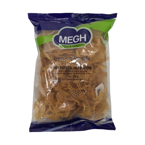 Megh Dry Potato Jali Wafers 200gm Megh Dry Potato Jali Wafers 200gm