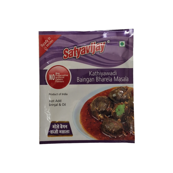 Satyavijay Kathiyawadi Baigan Bharela Masala 30gm Satyavijay Kathiyawadi Baigan Bharela Masala 30gm