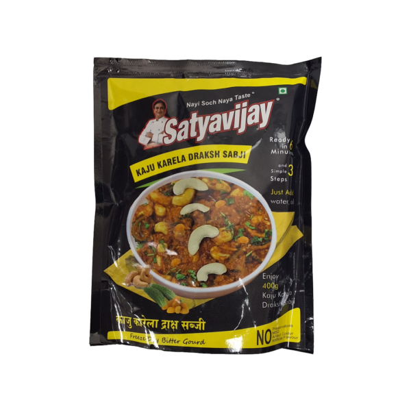 Satyavijay Instant Kaju Karela Draksh Sabji 120gm Satyavijay Instant Kaju Karela Draksh Sabji 120gm