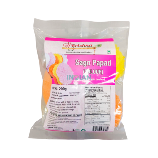 Shree Krishna Sago Papad Colour - 200gm