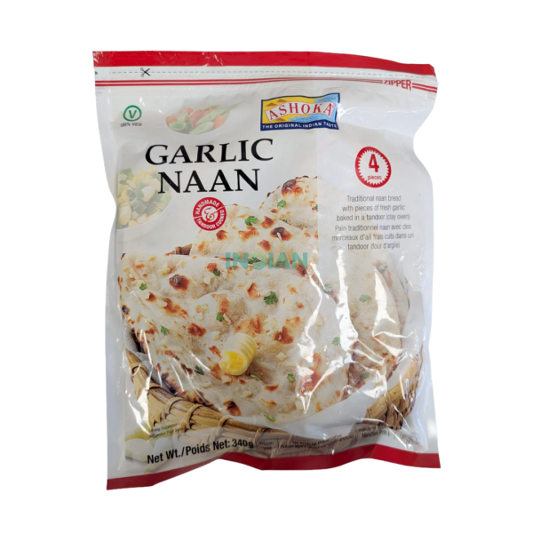 Ashoka Tandoori Naan Garlic – 340g Ashoka Tandoori Naan Garlic – 340g