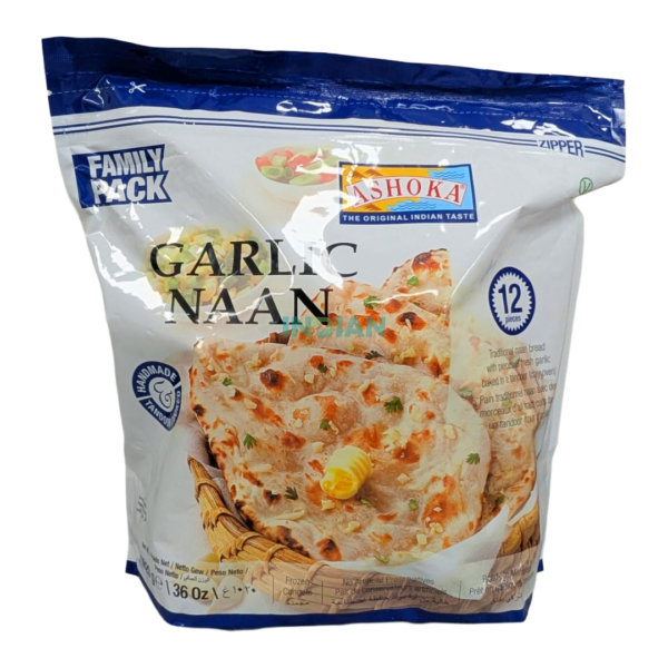 Ashoka Tandoori Naan Garlic – 1020g Ashoka Tandoori Naan Garlic – 1020g