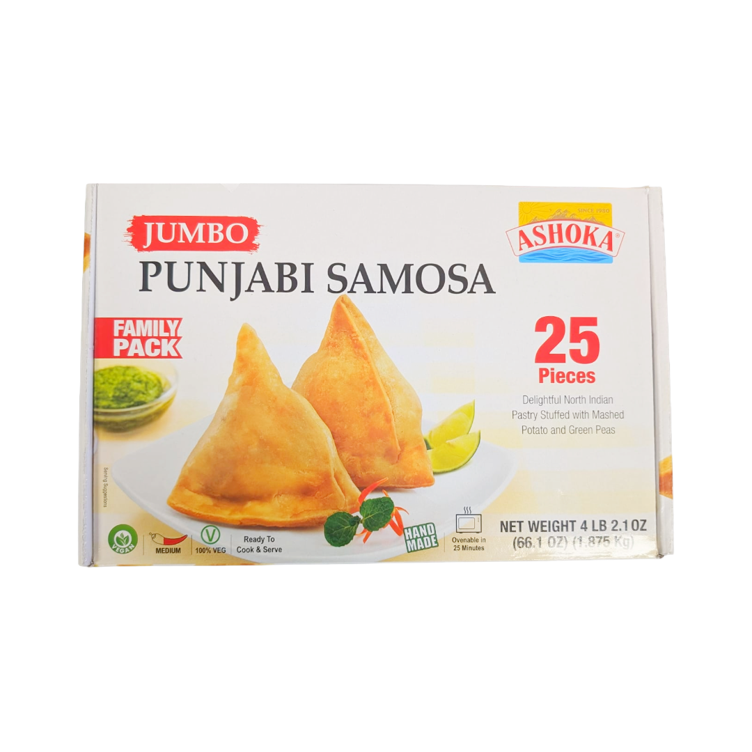 Ashoka Samosa Jumbo Punjabi Style – 1875g - 25pcs Ashoka Samosa Jumbo Punjabi Style – 1875g - 25pcs