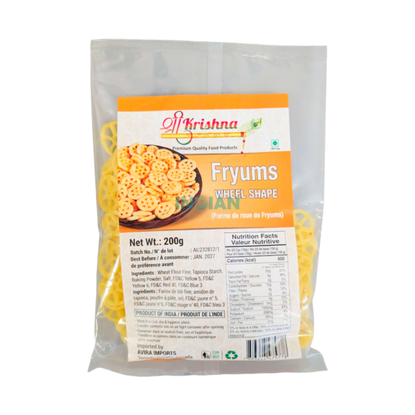 Shree Krishna Fryums Wheel Shape - 200gm