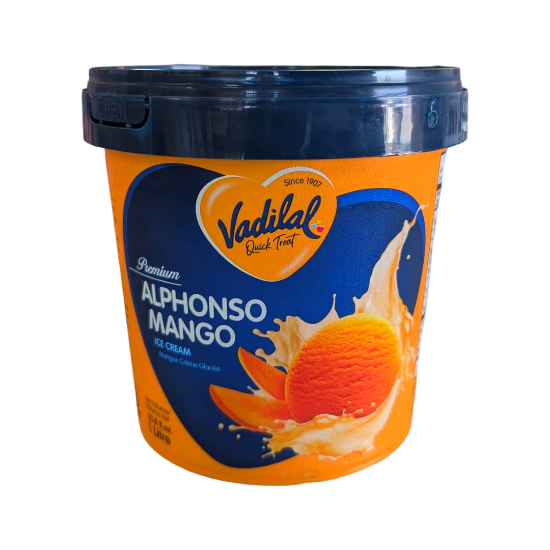 Vadilal Alphanso Mango ice-cream - 1lt Vadilal Alphanso Mango ice-cream - 1lt