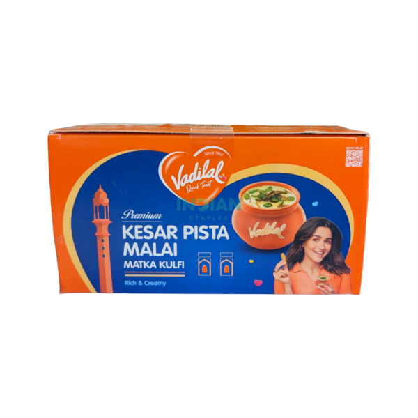 Vadilal Matka Kulfi Kesar Pista - 2×100g Vadilal Matka Kulfi Kesar Pista - 2×100g