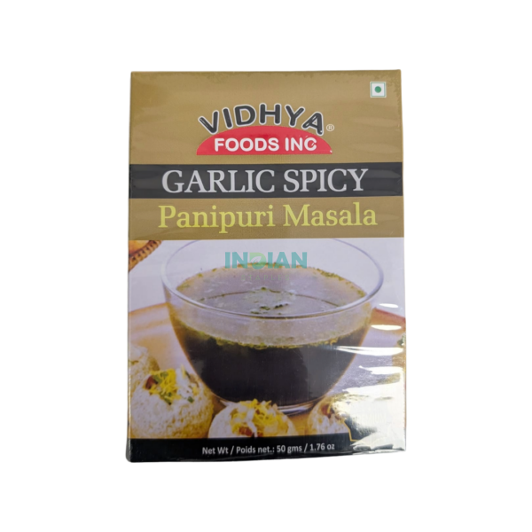 Vidhya Garlic Spicy Panipuri Masala - 60g Vidhya Garlic Spicy Panipuri Masala - 60g