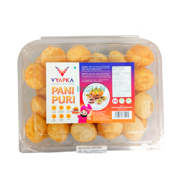 Vyapka Pani Puri - Approx 40 pcs